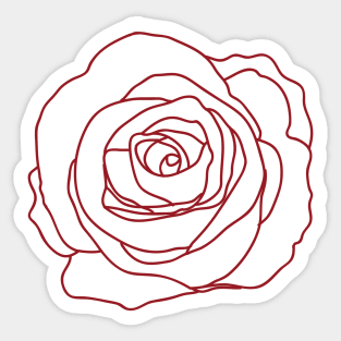 Red Rose Sticker